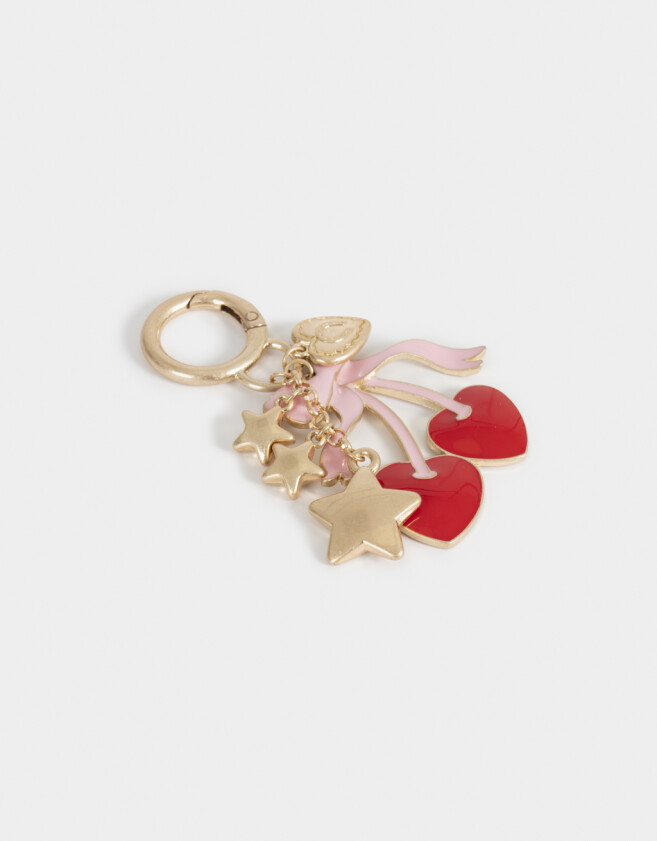 Llavero Metal Llavero Y Charm De Multidijes Cherry - Combinacion Tricolor