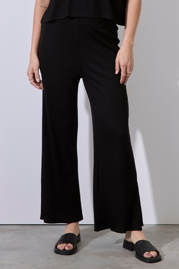 Pantalon Rib NEGRO