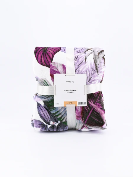 MANTA FLANNEL PRINT PURPURA