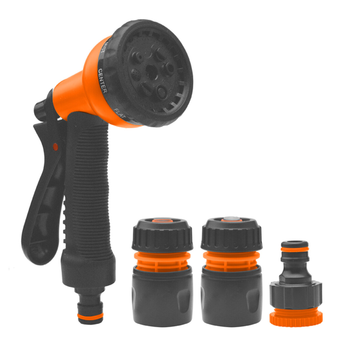 PISTOLA RIEGO 4 FUNCIONES CON CONECTORES HARDEN ++ - N/a 