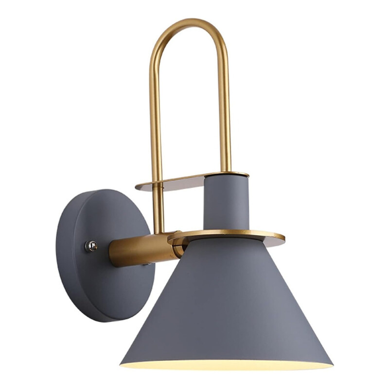 Lampara Aplique Moderna Estilo Industrial Kigali Gris