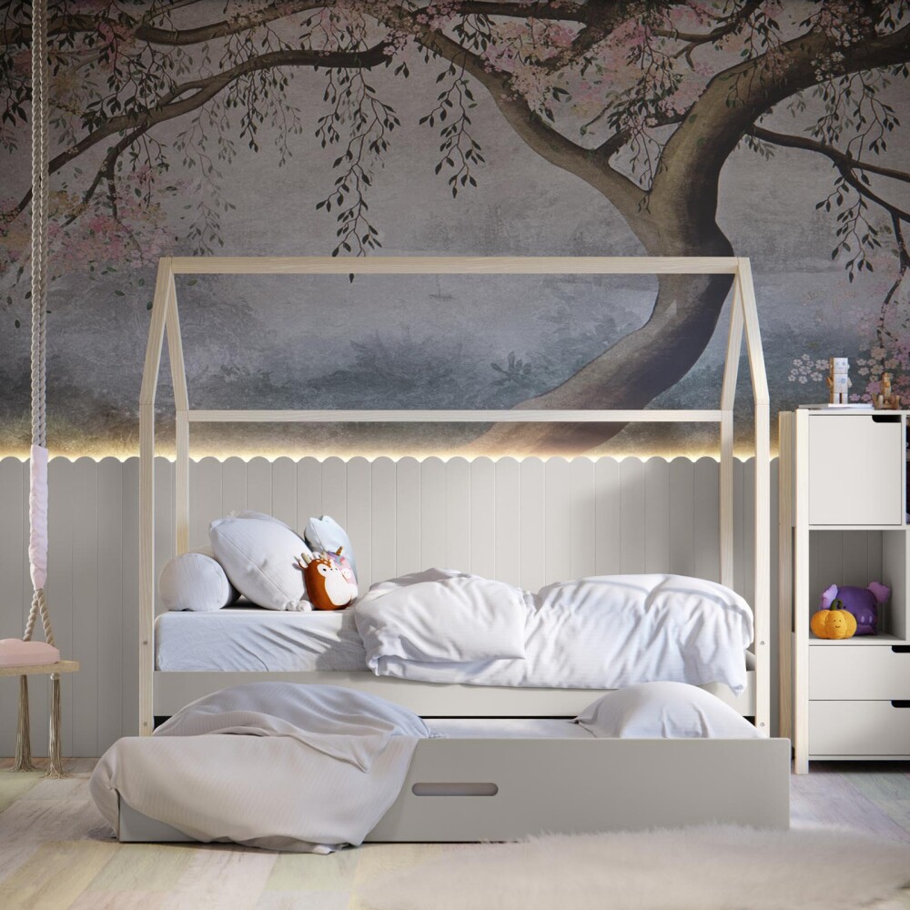 PANEL SMALL MDF GRIS FELICITAS KIDS