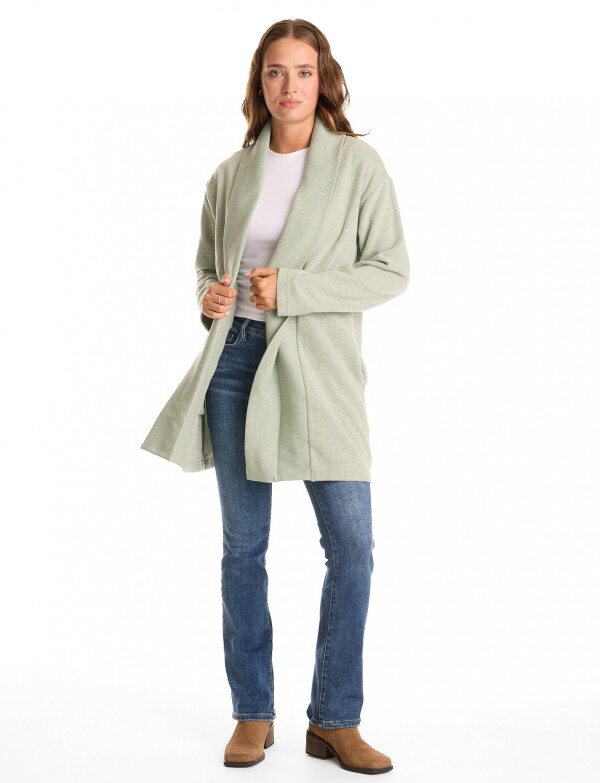 Cardigan Abierto Soft VERDE