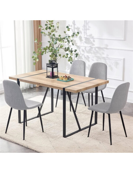 SILLA CHARLA LINO/METAL GRIS/NEGRO SILLA CHARLA LINO/METAL GRIS/NEGRO