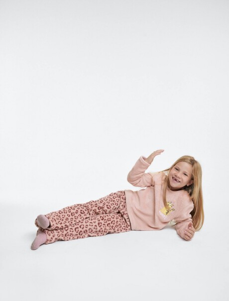 PIJAMA INFANTIL ESTAMPADO ROSA
