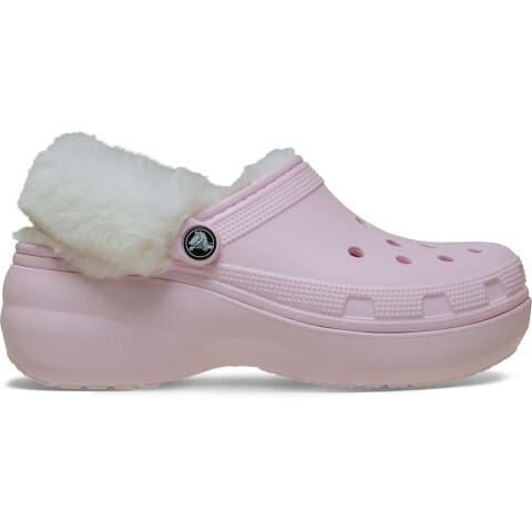 Classic Platform Fuzz Lined Clog W Pink Milk