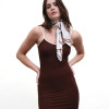 Vestido Yaya Marrón