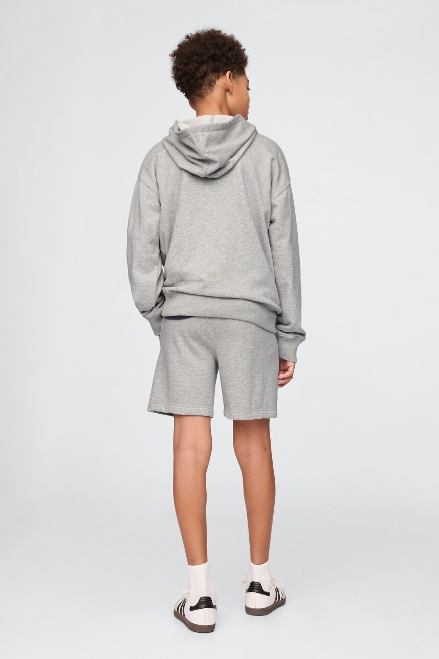 Short Deportivo Logo Gap Niño Light Heather Grey