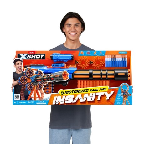Pistola X-Shot Insanity Motorized Rage Fire Con 72 Dardos Ub 001