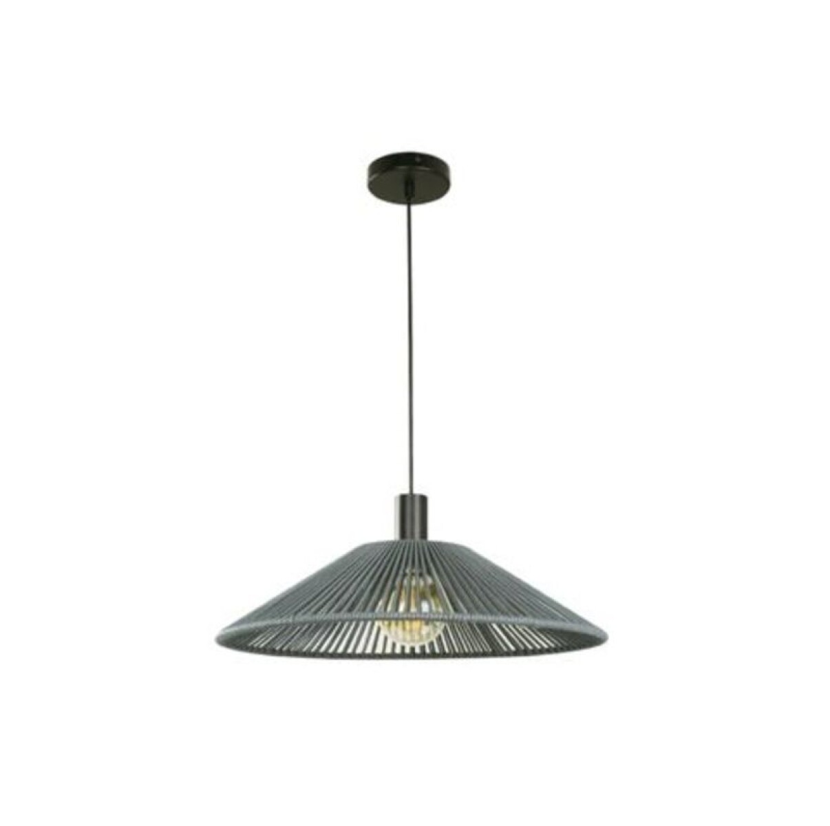 COLGANTE 1L JADE E27 NEGRO Y GRIS 