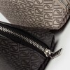Porta Cosméticos Monogram En Efecto Cuero Estampado Negro