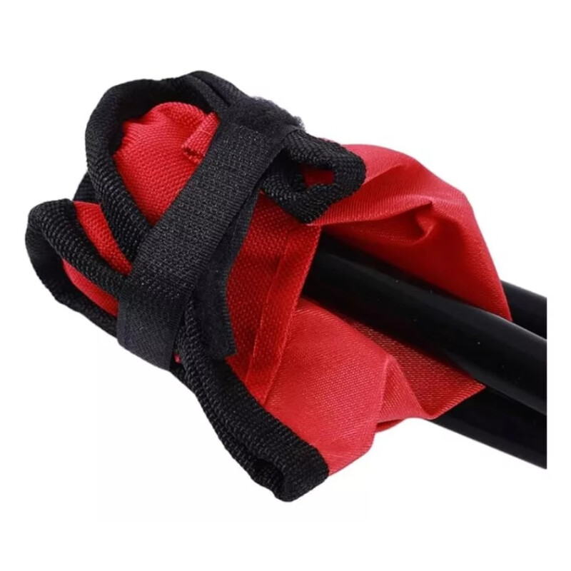 Banco Plegable Trípode De Aluminio Para Camping Rojo