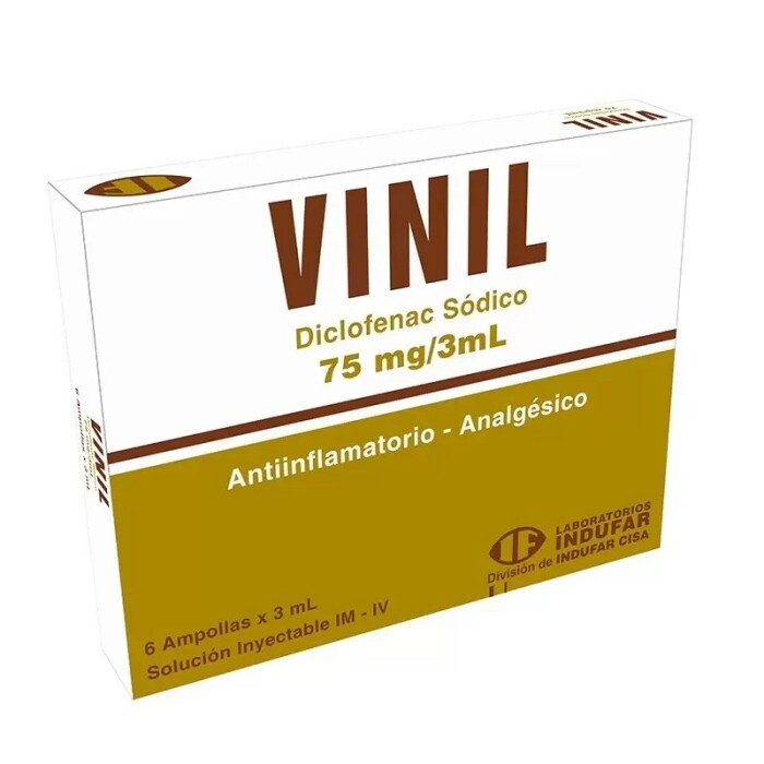 VINIL 75 MG. CJ X 6 AMPOLLAS única