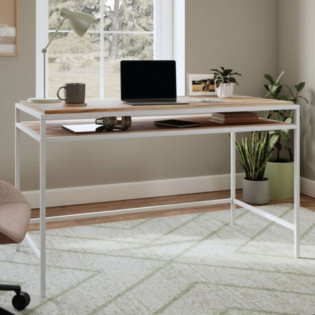 Escritorio con estanteri­a Sauder Nova Loft Acacia
