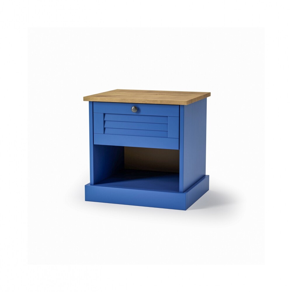 Mesa de Luz - 1 Cajón - Línea Valenciana Azul