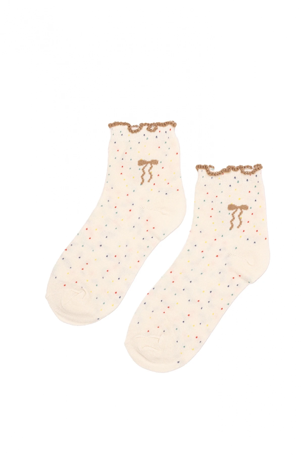Medias Jaspeadas Beige