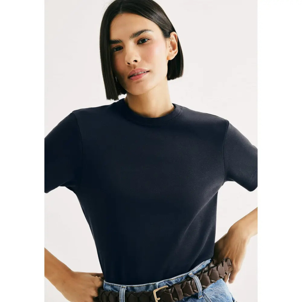 CAMISETA MM FEM - AZUL ESCURO 