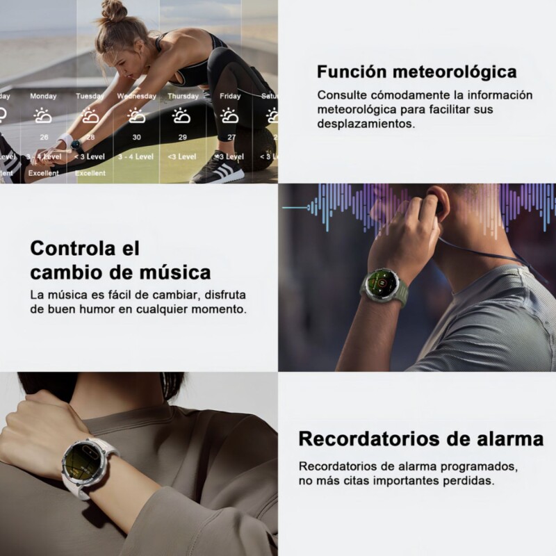 Reloj Inteligente Smartwatch Deportivo Blackview W50PRO Khaki