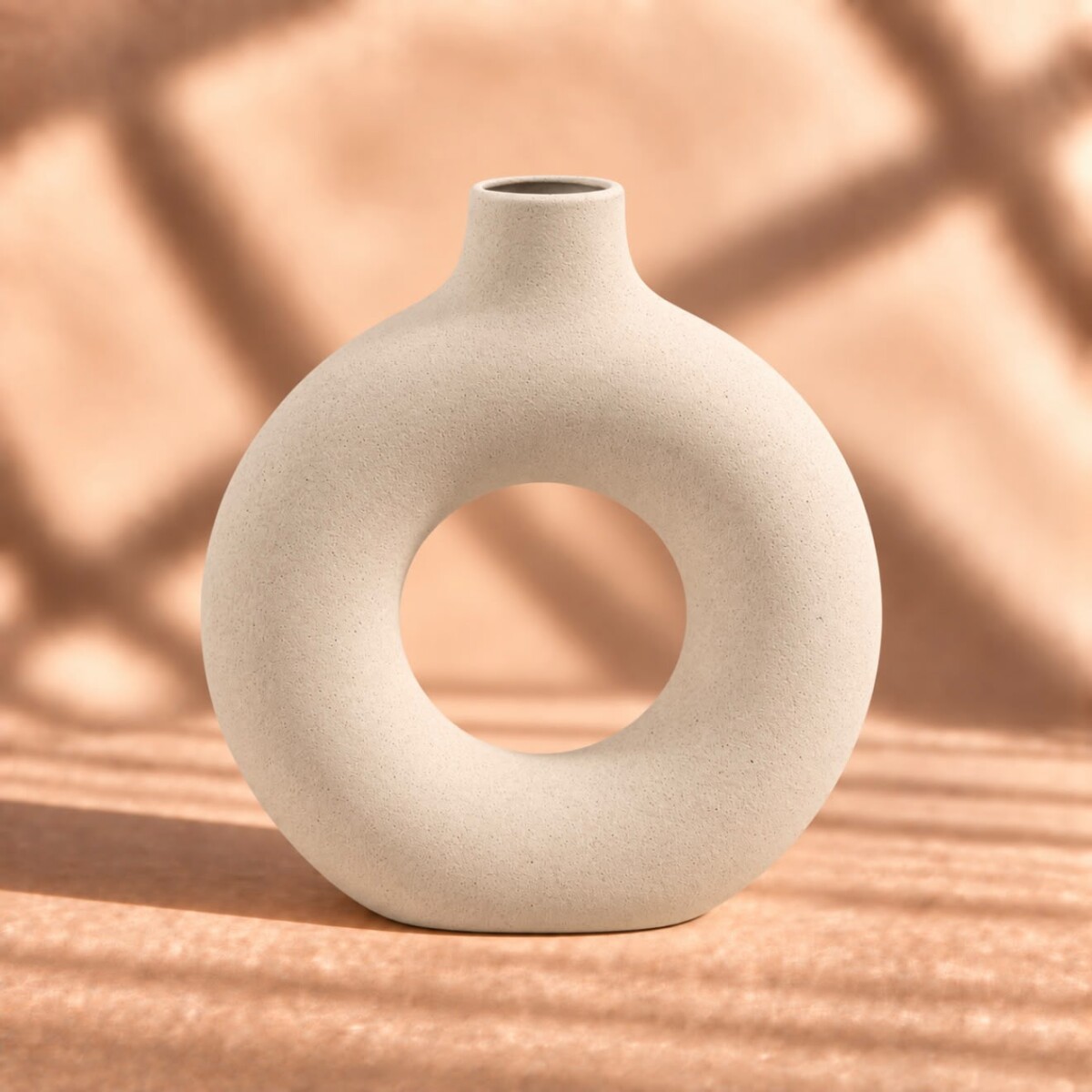 Jarrón de Cerámica Decorativo - Altura 25cm x Ø 20cm 