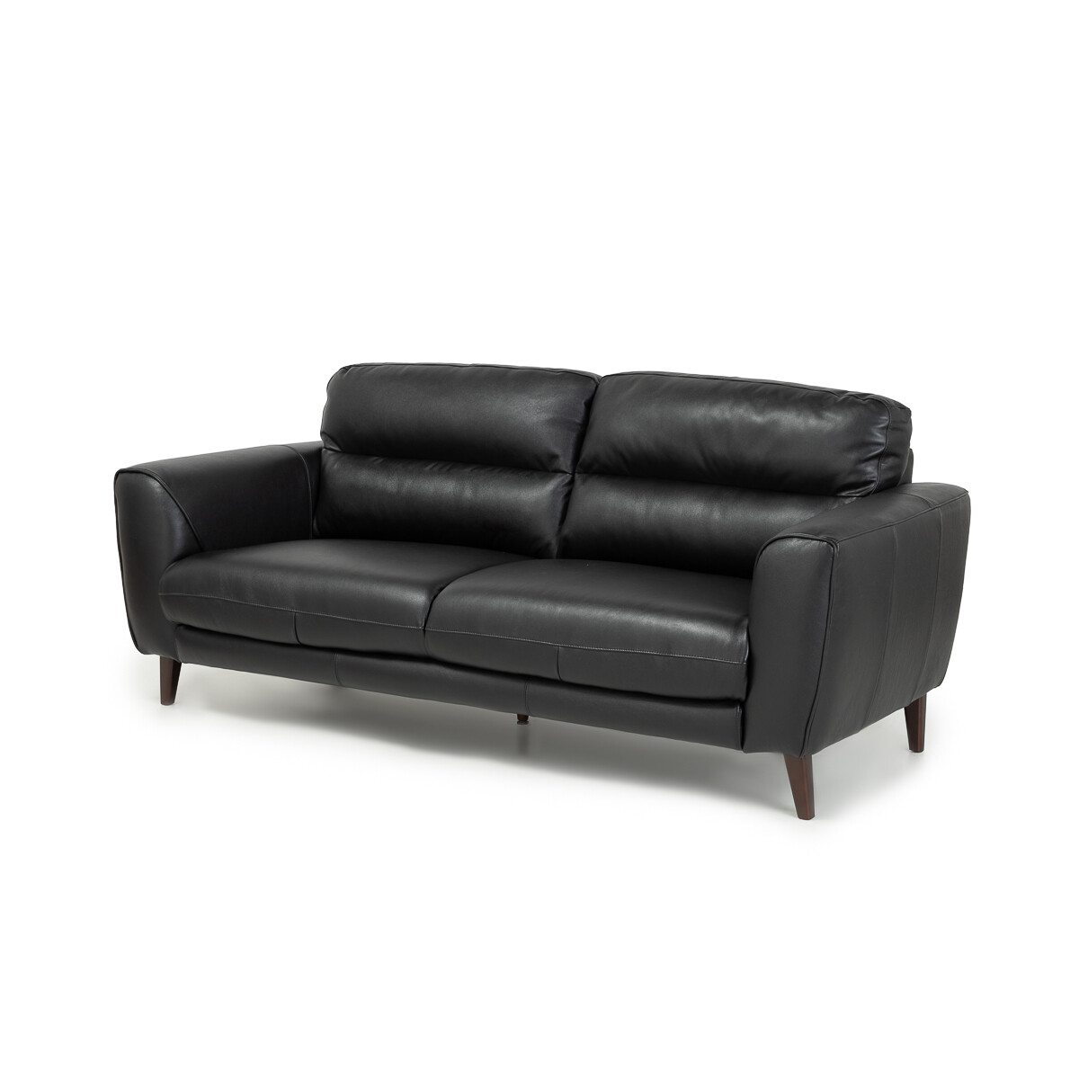 Sofá Valentino - Cuero Básico - 3 Cuerpos - 455 Negro - (Preventa) 