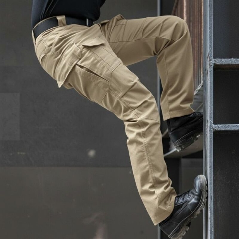 Pantalón Tácticos Anti Desgarro Reforzado Impermeable Beige