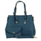 Darkness Cartera C/correa Larga-corta Y Monedero Azul