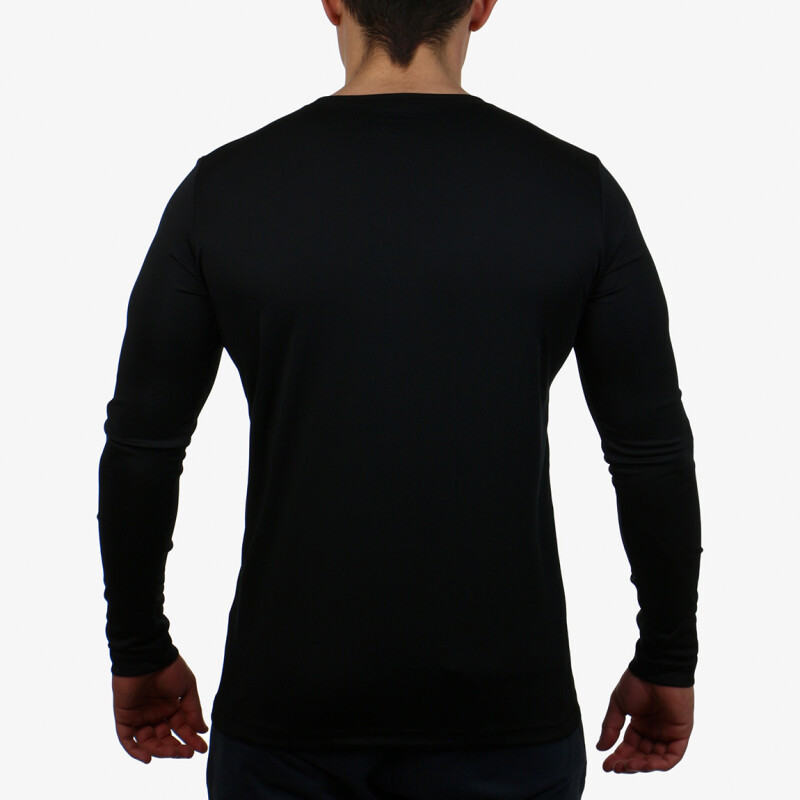 Remera Térmica Deportiva Hombre Diadora Dry Fit Negro-negro