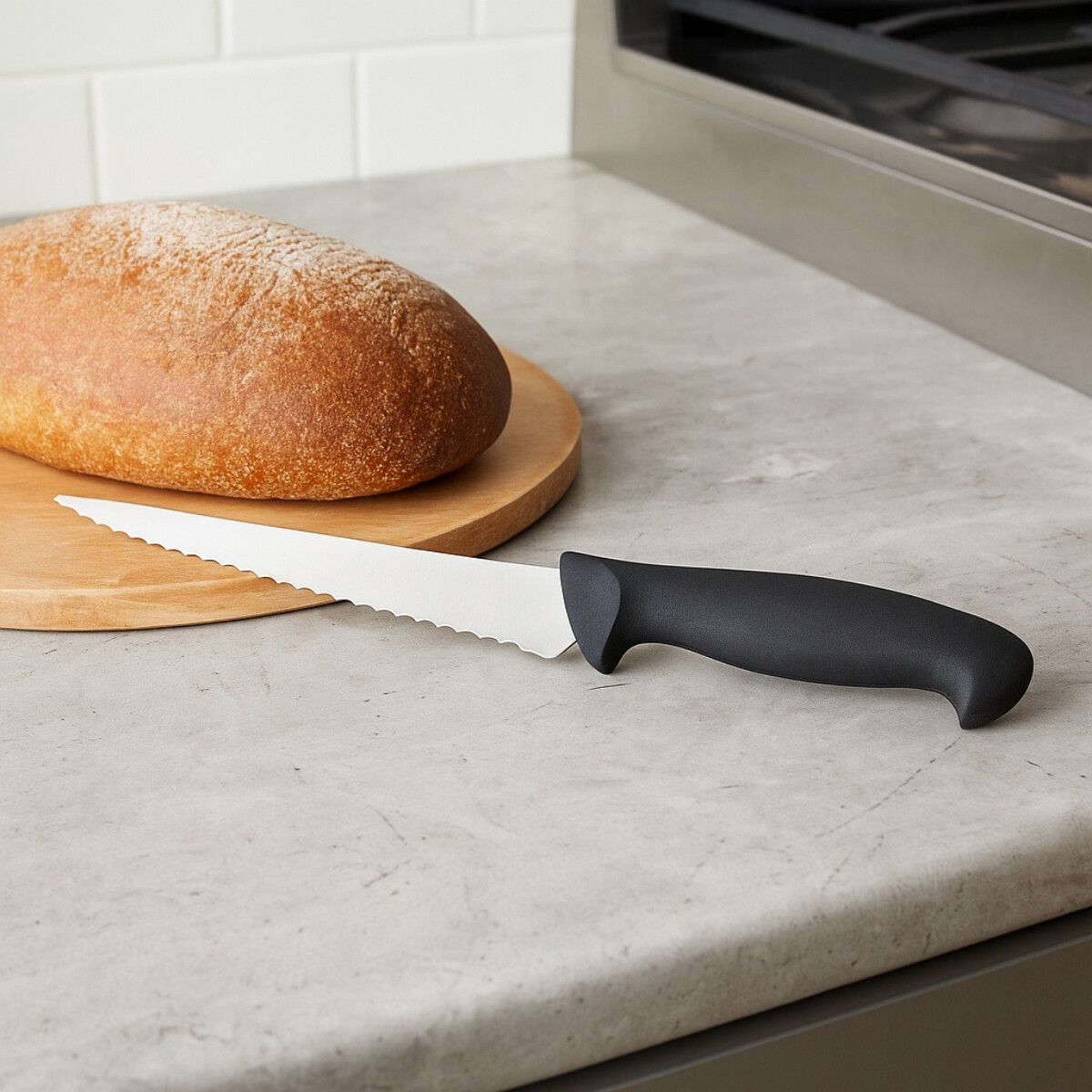 Cuchillo pan estampado 