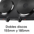 Anafe Doble Eléctrico Punktal Pk-pc 02 ANAFE ELECTRICO PUNKTAL PK-PC02 NEGRO