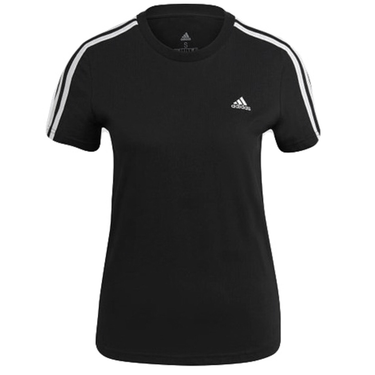 Remera de Mujer Adidas Wns 3S Adidas - Negro - Blanco 