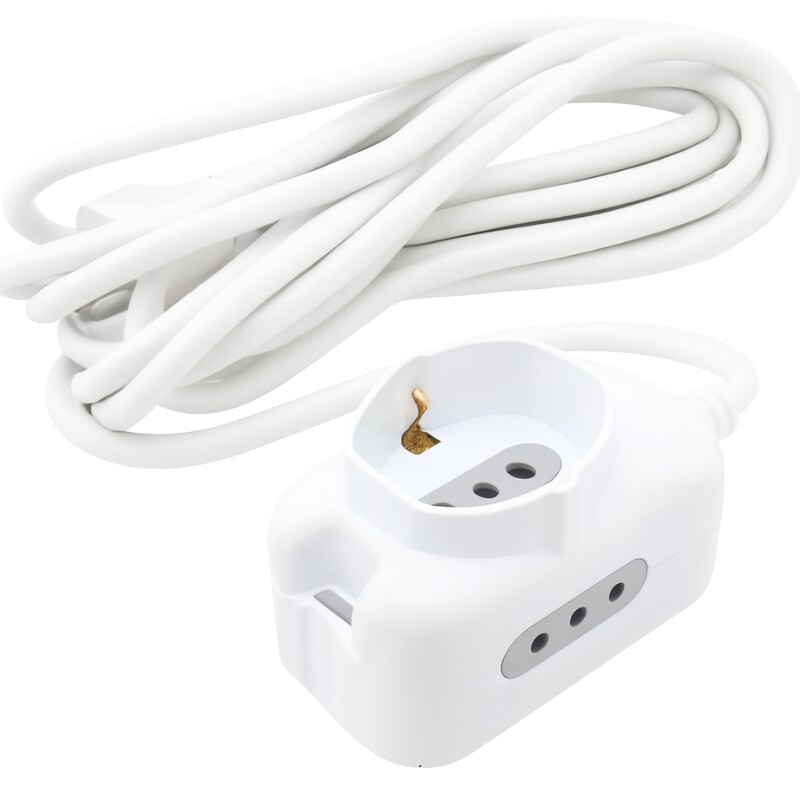 ALARGUE 1 SCHUKO 2 MODULOS 10A - BLANCO Alargue 1 Schuko 2 Modulos 10A Blanco