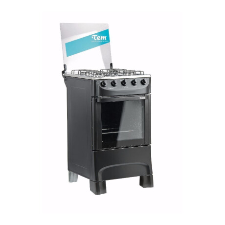 Cocina a gas de 4 hornallas TEM Mastercook Negra Cocina a gas de 4 hornallas TEM Mastercook Negra