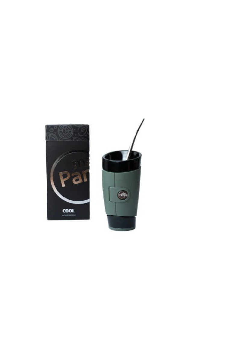 MATE PAMPA GUAMPA CON BOMBILLA VERDE OLIVA