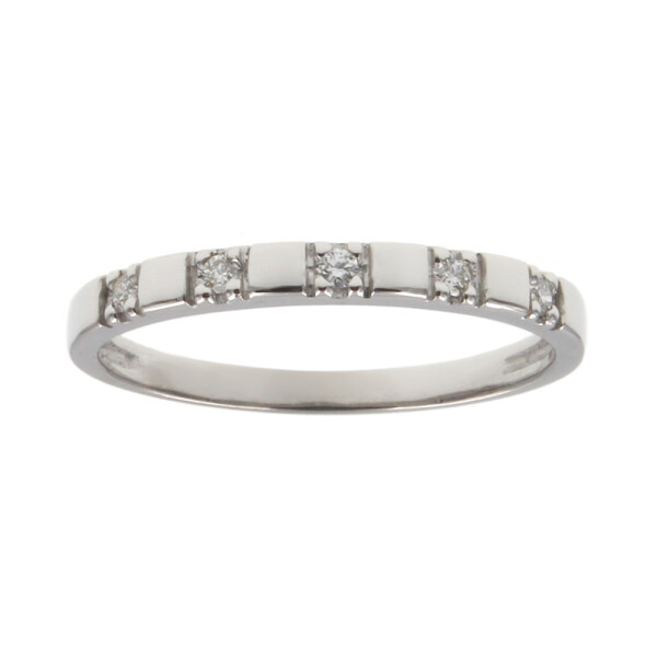 Anillo de oro blanco 18k con brillantes (adaptamos nuestros anillos a medida*) N8882W Anillo de oro blanco 18k con brillantes (adaptamos nuestros anillos a medida*) N8882W