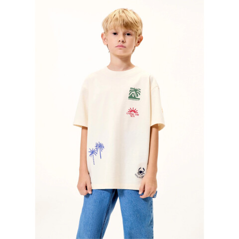 CAMISETA MM MASC BEGE