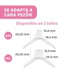 Pezoneras INTERMEDIARIOS SILICONA CHICCO talle M/L