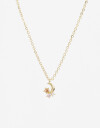 Cadena Corta con Dije Cubic zirconia Collar Con Dije Cubic Bañado En Oro - Dorado