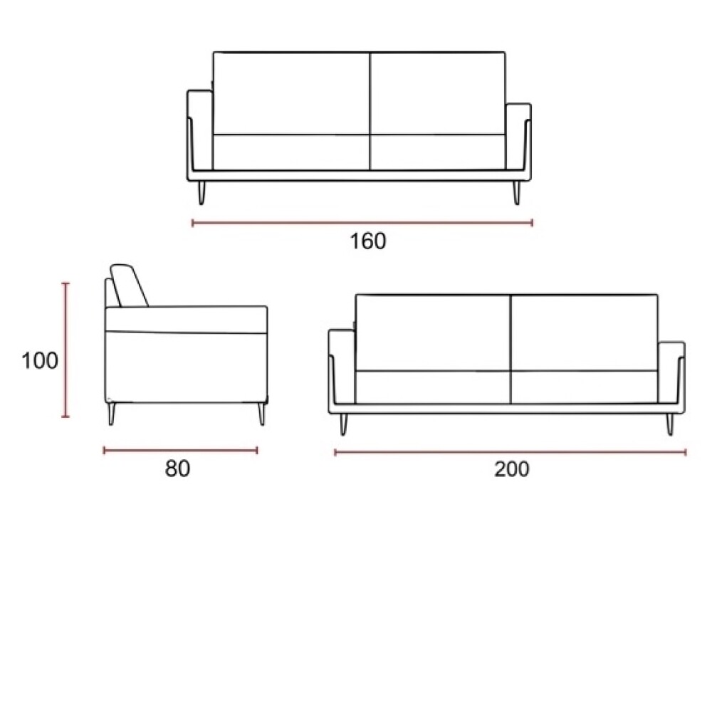 CONJUNTO SOFÁ SILLÓN SCOTT LIVING 2 CUERPOS + 3 CUERPOS BEIGE