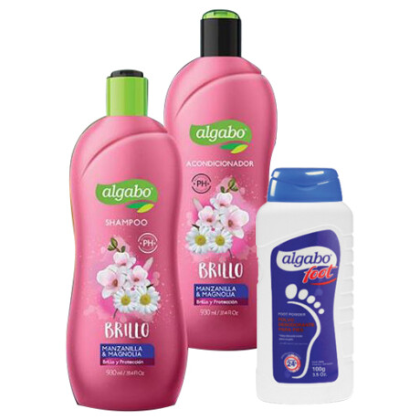 PACK SHAMPOO+ACONDICIONADOR ALGABO 930 ML MANZANILLA Y MAG+POLVO PEDICO OBSEQUIO PACK SHAMPOO+ACONDICIONADOR ALGABO 930 ML MANZANILLA Y MAG+POLVO PEDICO OBSEQUIO