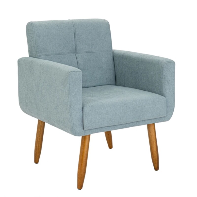 Conjunto Decorativo 495 Dallas 2 Poltronas + Puff Celeste Conjunto Decorativo 495 Dallas 2 Poltronas + Puff Celeste