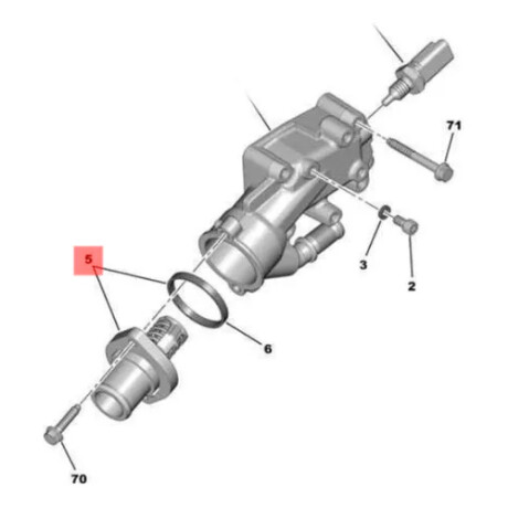 TERMOSTATO - PEUGEOT 206 306 307-CITROEN BLINDADO MLH TERMOSTATO - PEUGEOT 206 306 307-CITROEN BLINDADO MLH