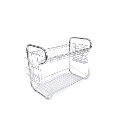 Escurridor Doble Cromado 44x24.50x36 cm Escurridor Doble Cromado 44x24.50x36 Cm