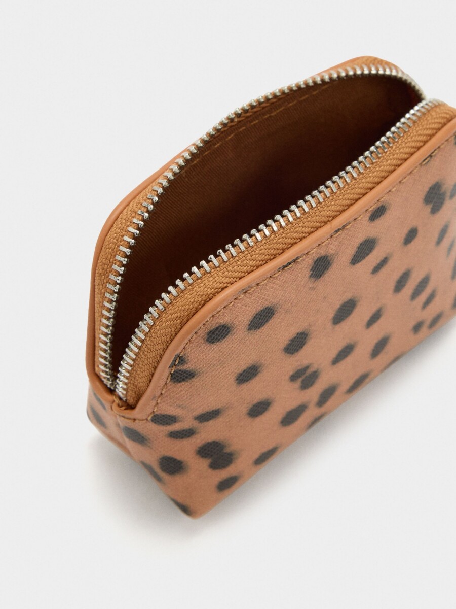Monedero Estampado Animal multicolor
