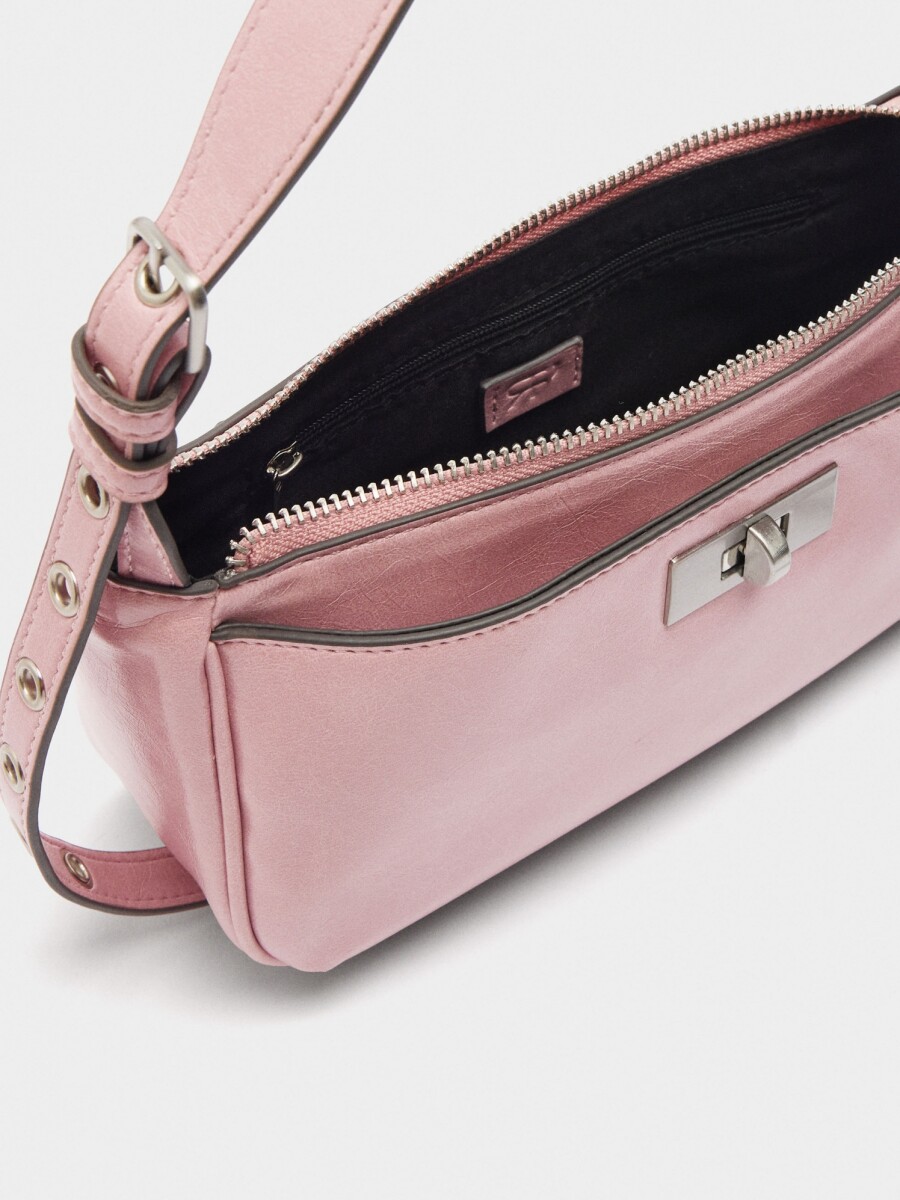 Bolso De Hombro Asa Con Tachuelas S rosa
