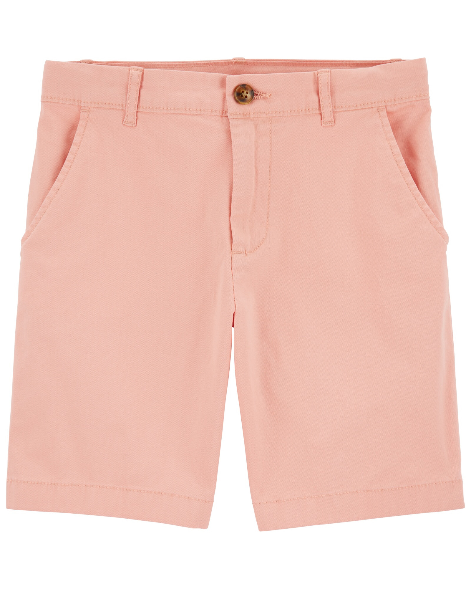 Short de algodón, clásico, salmón Sin color