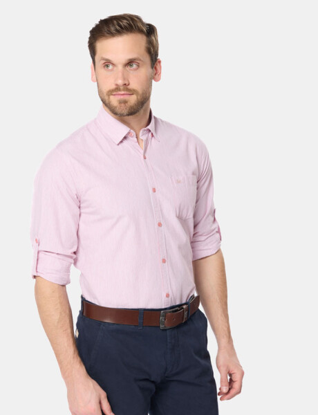 CAMISA RAYADA Rosa