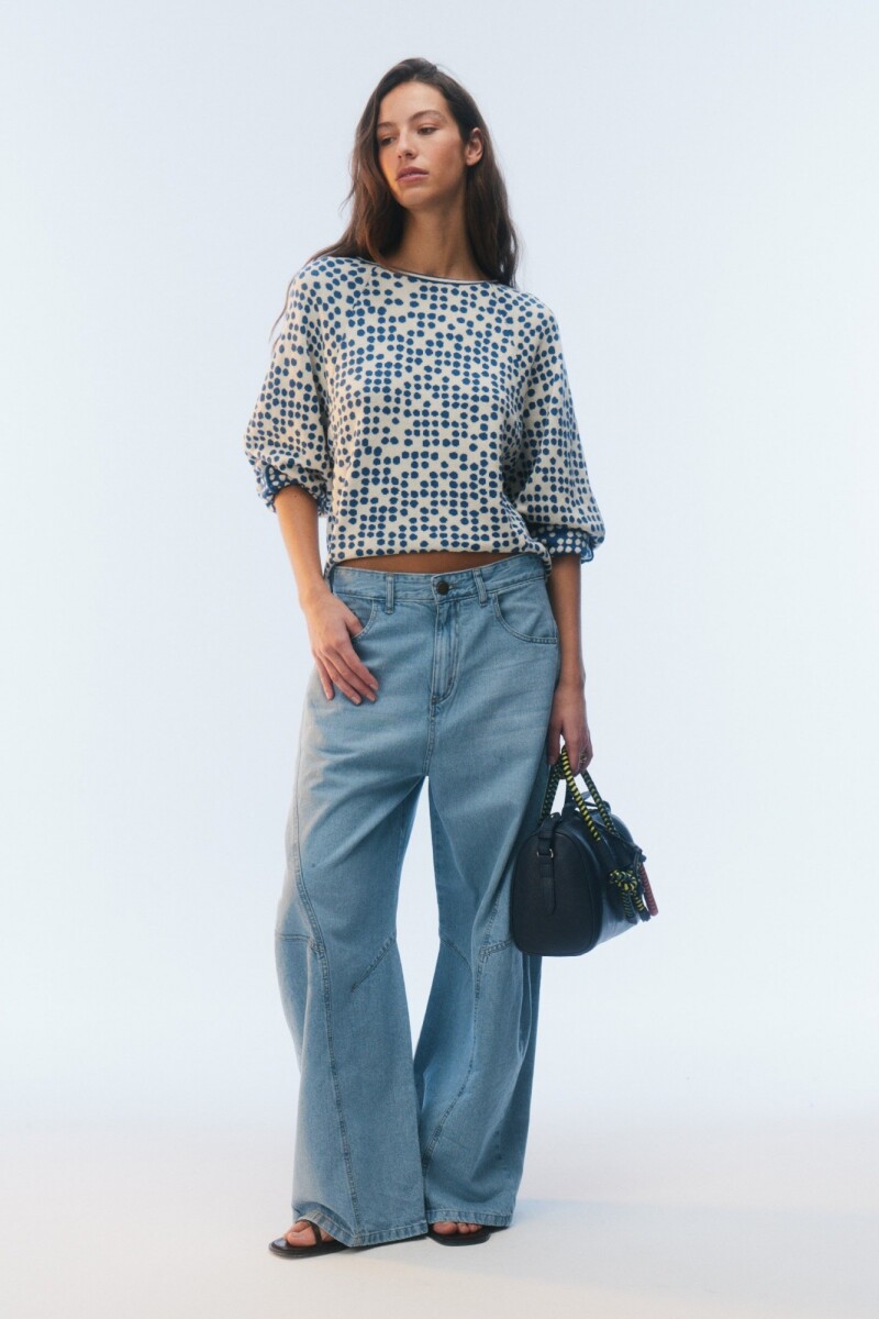 BUZO DOTS Azul