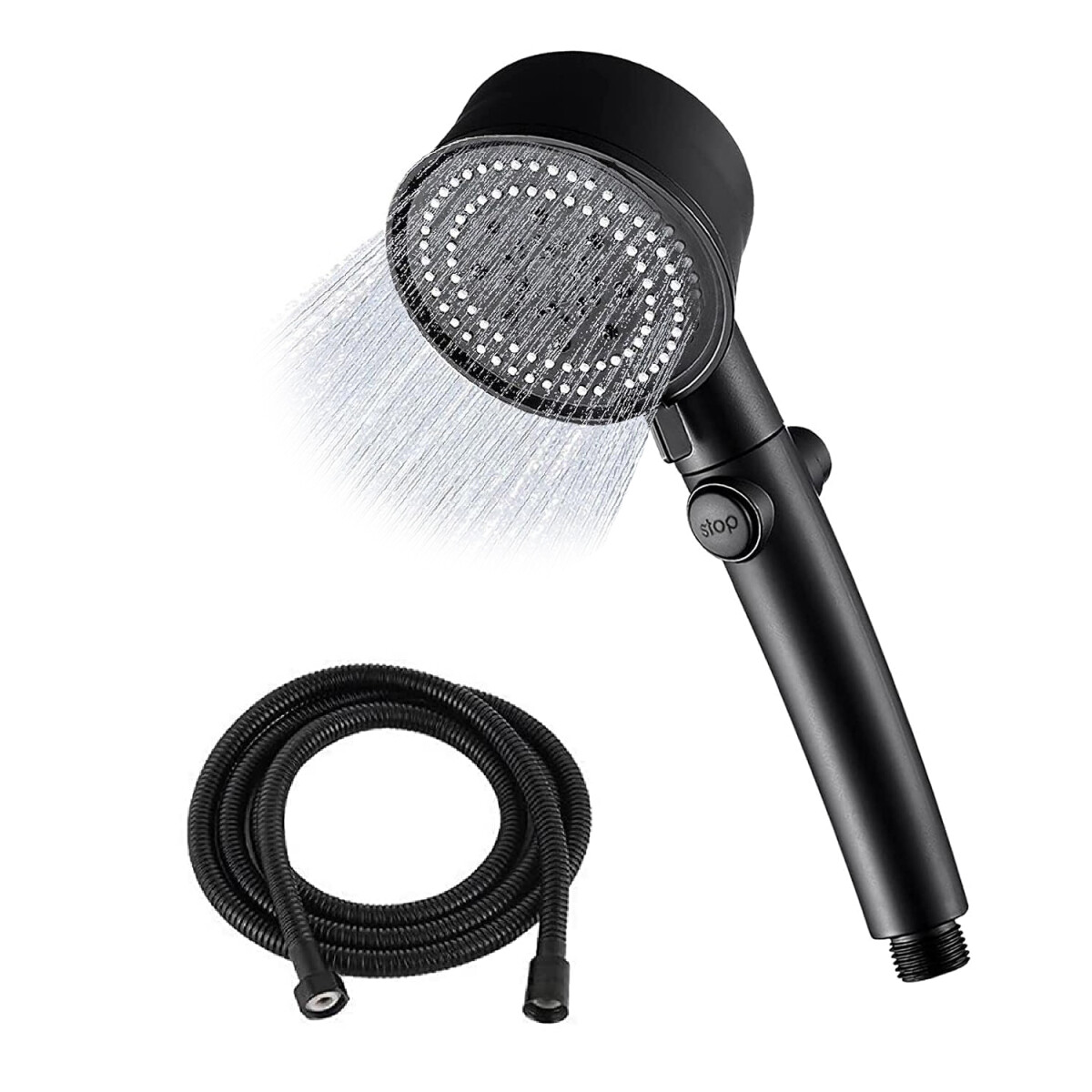 Duchero Lluvero Teléfono Ducha Baño 5 Modos Con Soporte 