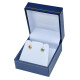 Caravanas en oro 18k amarillo y esmeralda oval Caravanas en oro 18k amarillo y esmeralda oval