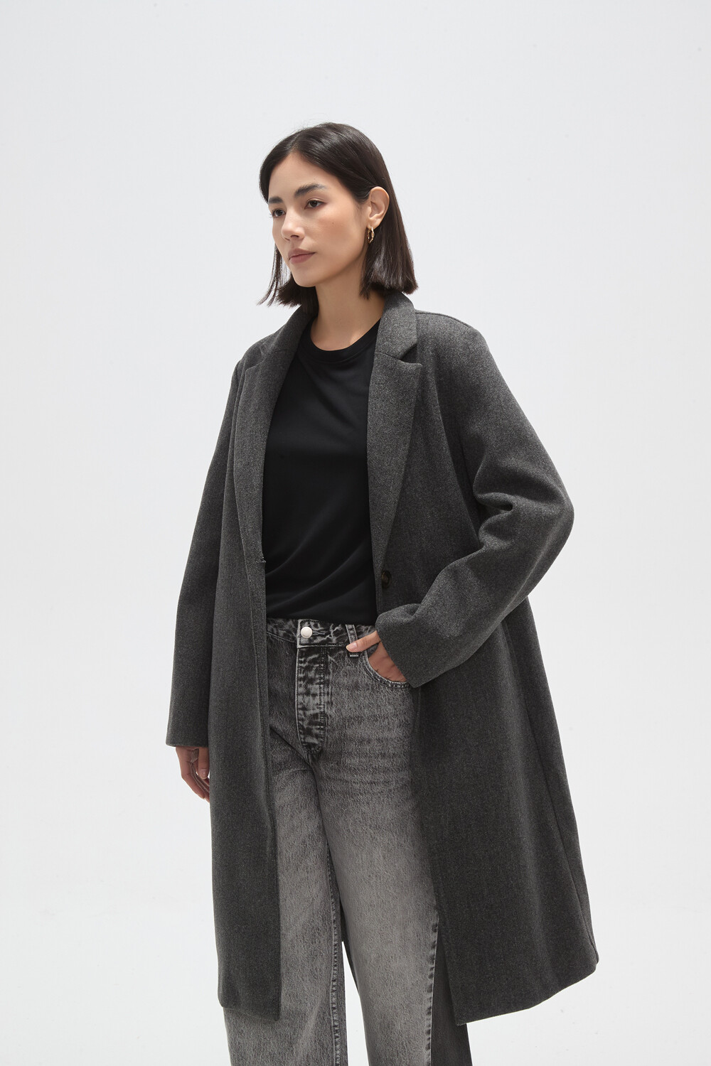 Tapado Weyral Gris Melange Oscuro